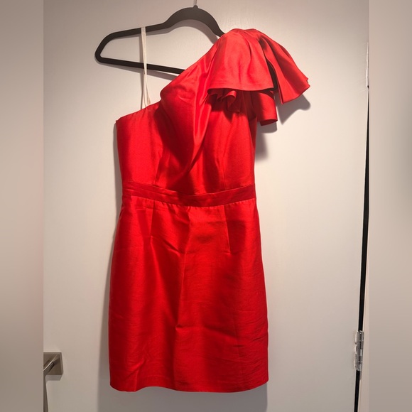 Shoshanna Dresses & Skirts - Shoshanna Elegant Red One-Shoulder Dress